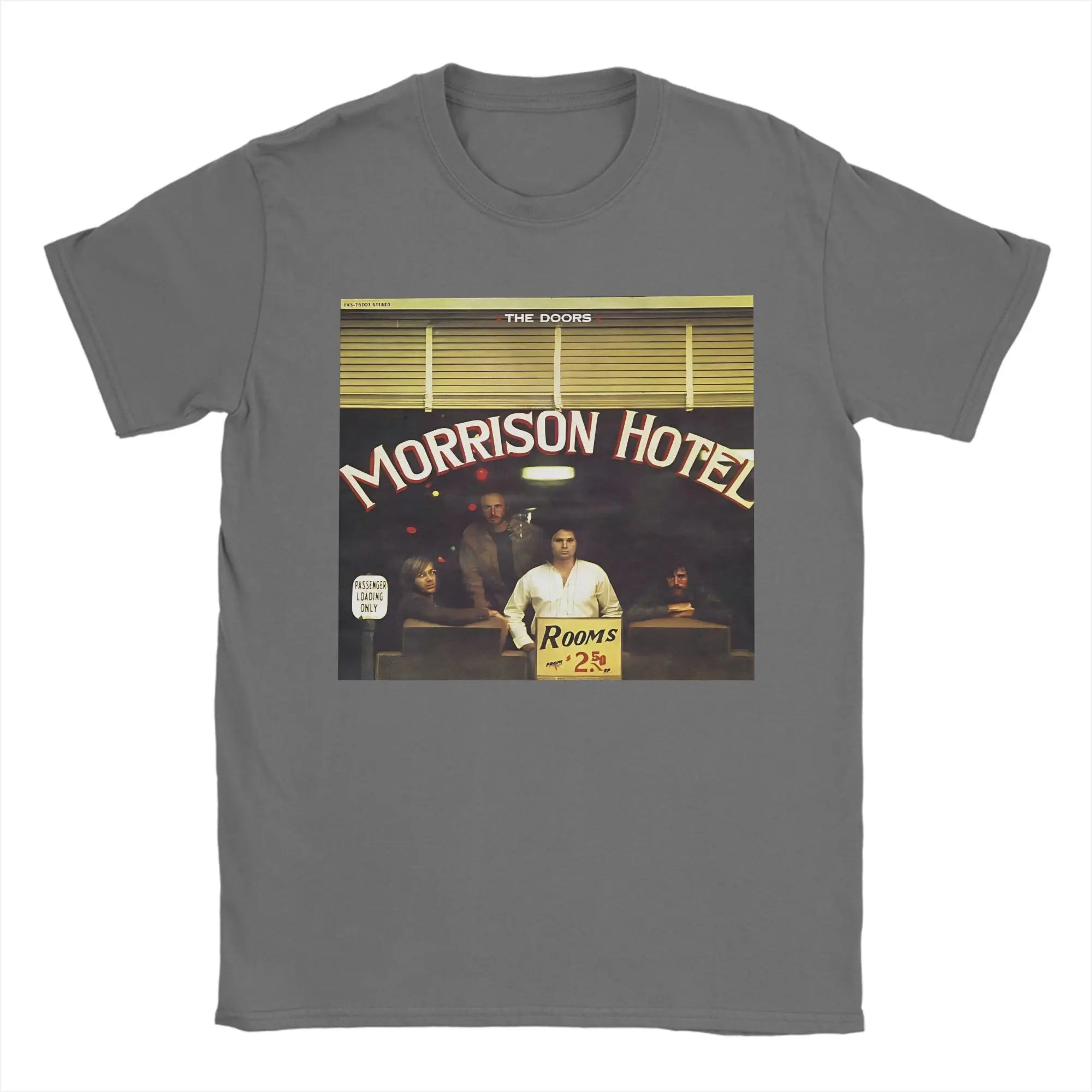 Men's T-Shirts The Doors   Retro Band 60s Vintage Leisure Cotton Tees Short Sleeve  T Shirts O Neck Tops New Arrival