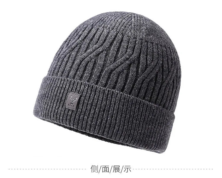 Winter Beanie for Men Women, Fleece Lined Beanie Soft Warm Knit Hat Ski Stocking Cuffed Cap