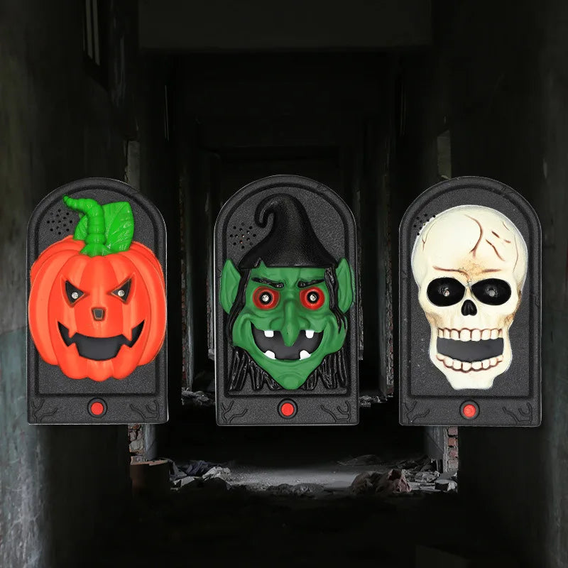 Halloween Doorbell Trick or Treat Decoration Door Party Party Decorations Haunted House Scary Arrangement Electric Doorbells