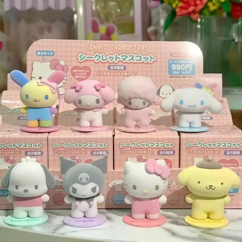 High Quality Blind Box Toy Kitty Kuromi Cinnamoroll Magnetic Suction Doll Ornaments New Products Girl Desktop Toys Gifts