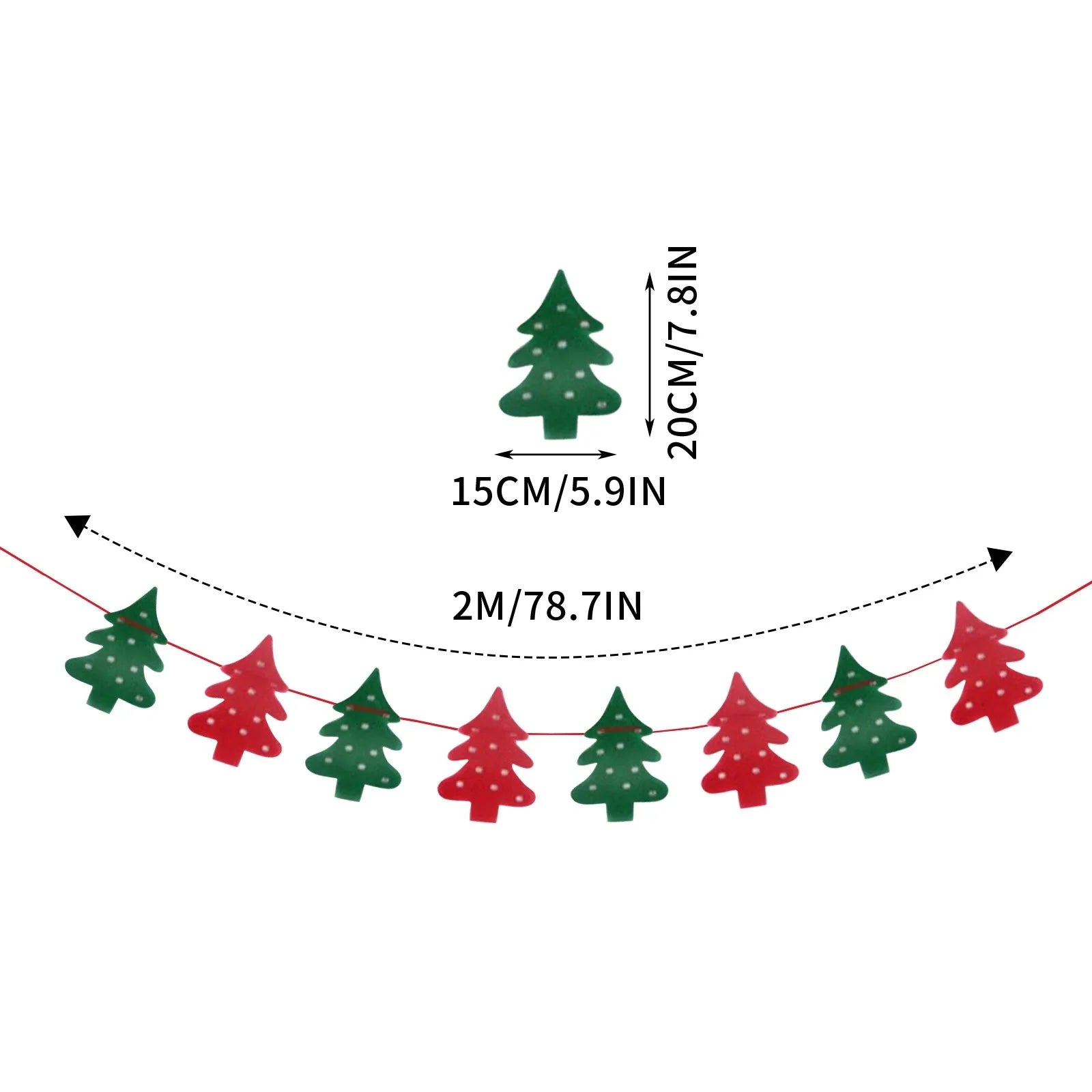 2024 Christmas Banner Garland Decor Merry Christmas Decoration Home Navidad Noel 2025 Christmas Ornaments Xmas Decor New Year