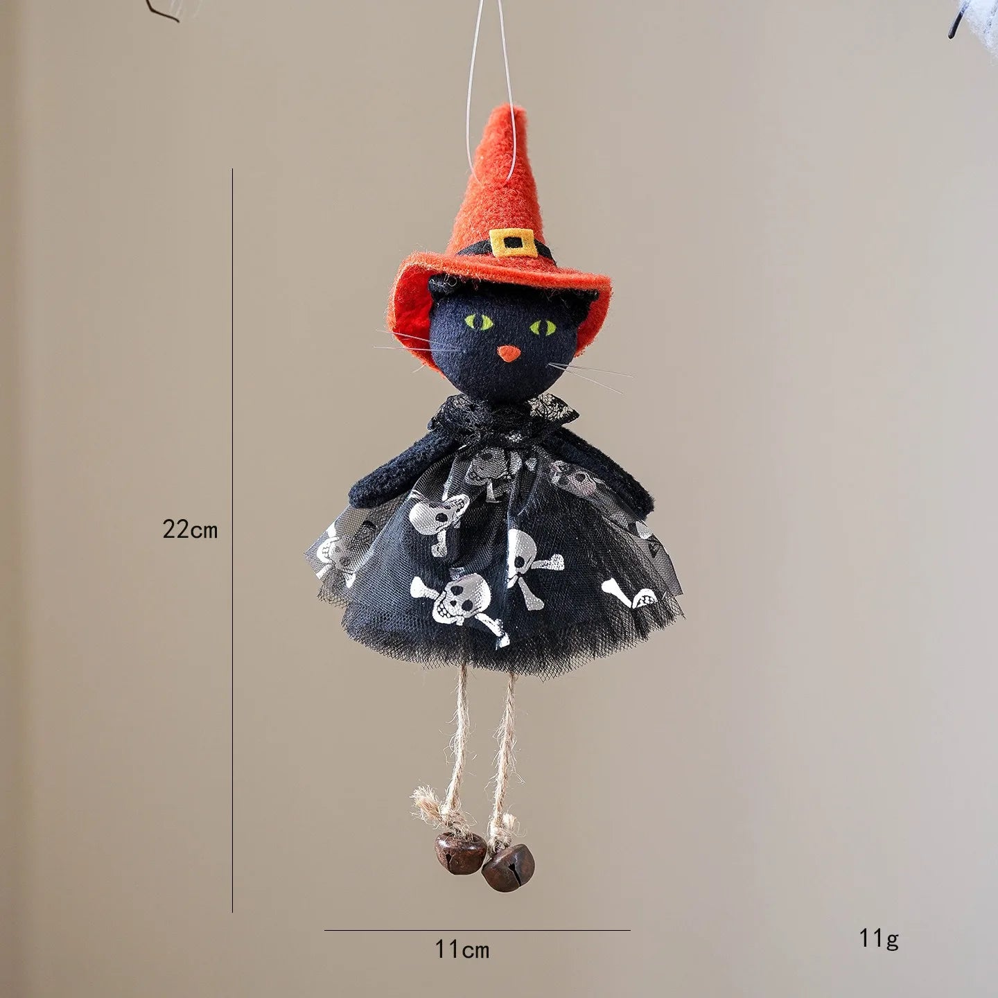 Halloween Party Decor BlackCat Pumpkin Witch White Ghost Festival Hanging Dolls Happy Halloween Day 2025 Haunted House Favor