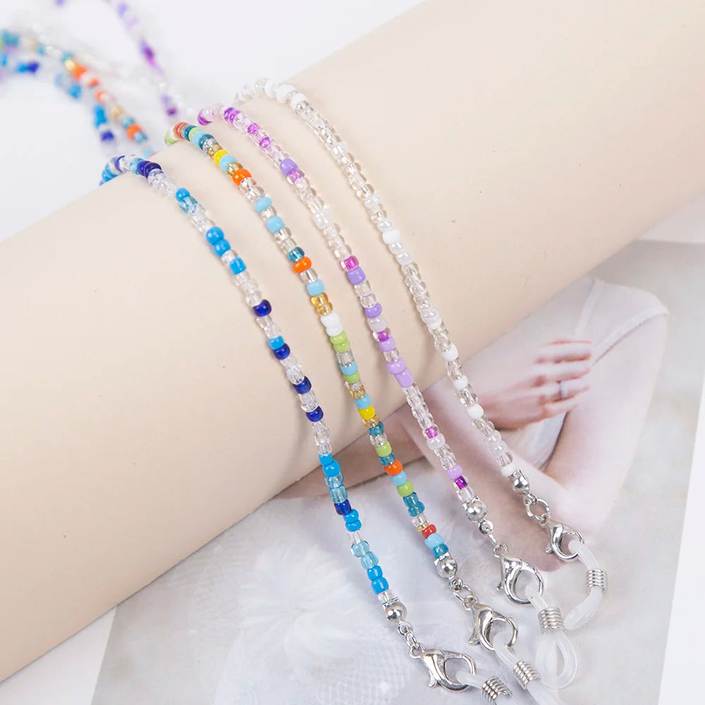 New Fashion Women Reading Glasses Chain Retro Beads Eyeglass Sunglasses Spectacle Cord Neck Strap String Mask Chain Eye Wear