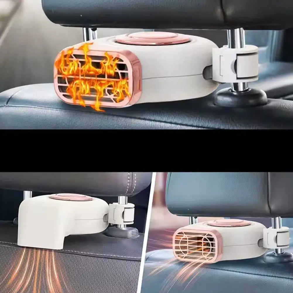 12V/24V Car Heater Winter Fast Heating Car Mini Hot Air Fan Adjustable Vehicle Dashboard Small Space Saving Car Heater