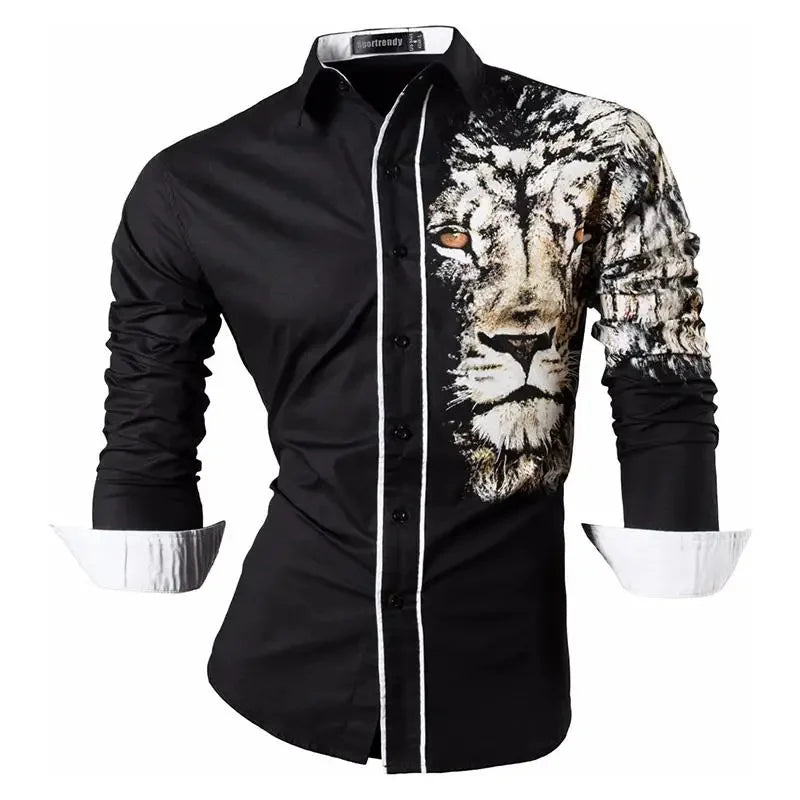 Men's long sleeved shirt, fashionable and luxurious casual shirt, high-quality and comfortable new men's top