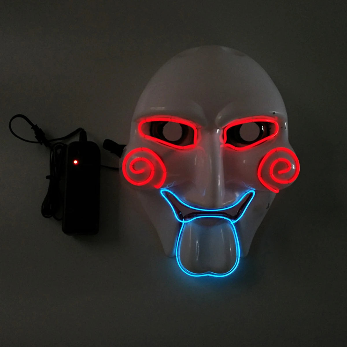 Halloween Carnival Party Costume Decoration Luminous LED Mask Halloween Mask LED Maske Light Up Party Masks for Glow Party