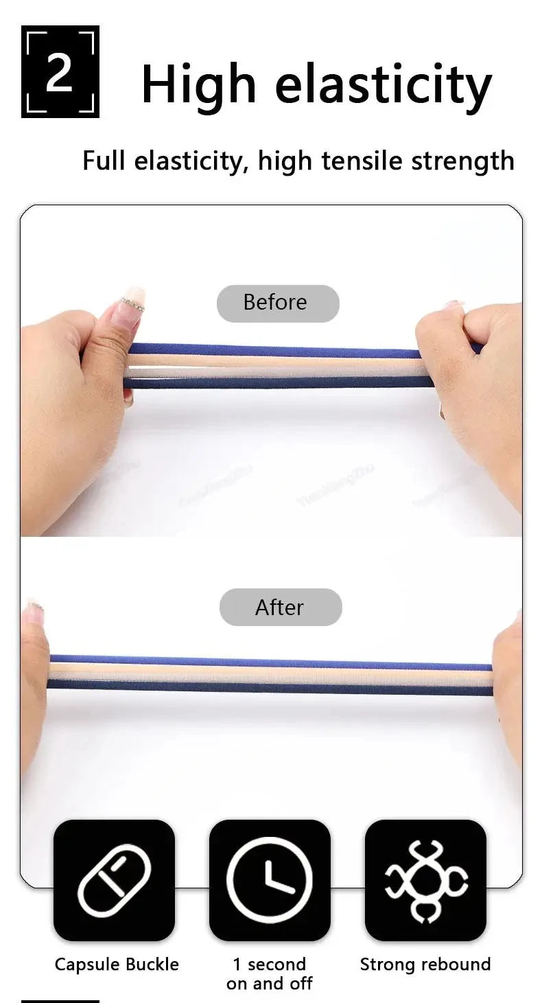 No Tie Shoelaces Semicircle Elastic Shoe Laces For Kids and Adult Sneakers Shoelace Quick Lazy Metal Lock Laces Shoe Strings