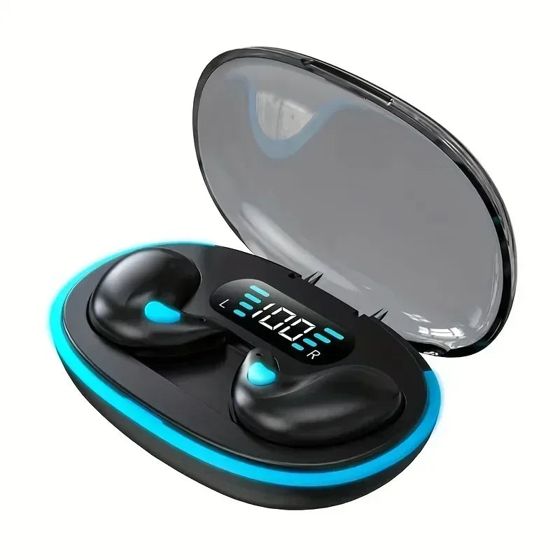 Wireless Headphones Bluetooth Earphones Bass Noise Reduction Hi-fi Music Wireless Earphones with Digital Power Display