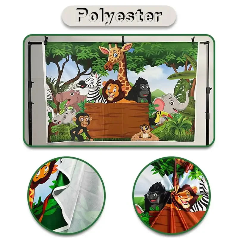 Christmas Decorations Backgrounds for Photographs White Curtain Window Xmas Tree Indoor Decor Family Portrait Photo Backdrops