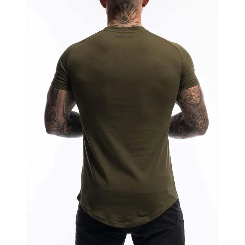 Men's T Shirt Men Summer Short Sleeve Cotton Tshirt Slim Fit Tops Tee Brand Male Clothing Casual Fashion T-shirts Men