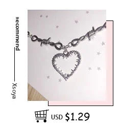Goth Accessories Women's Neck Chain Jewelry on the Neck Friends Watch Necklace for Women Punk Pendant Vintage Kpop Fashion