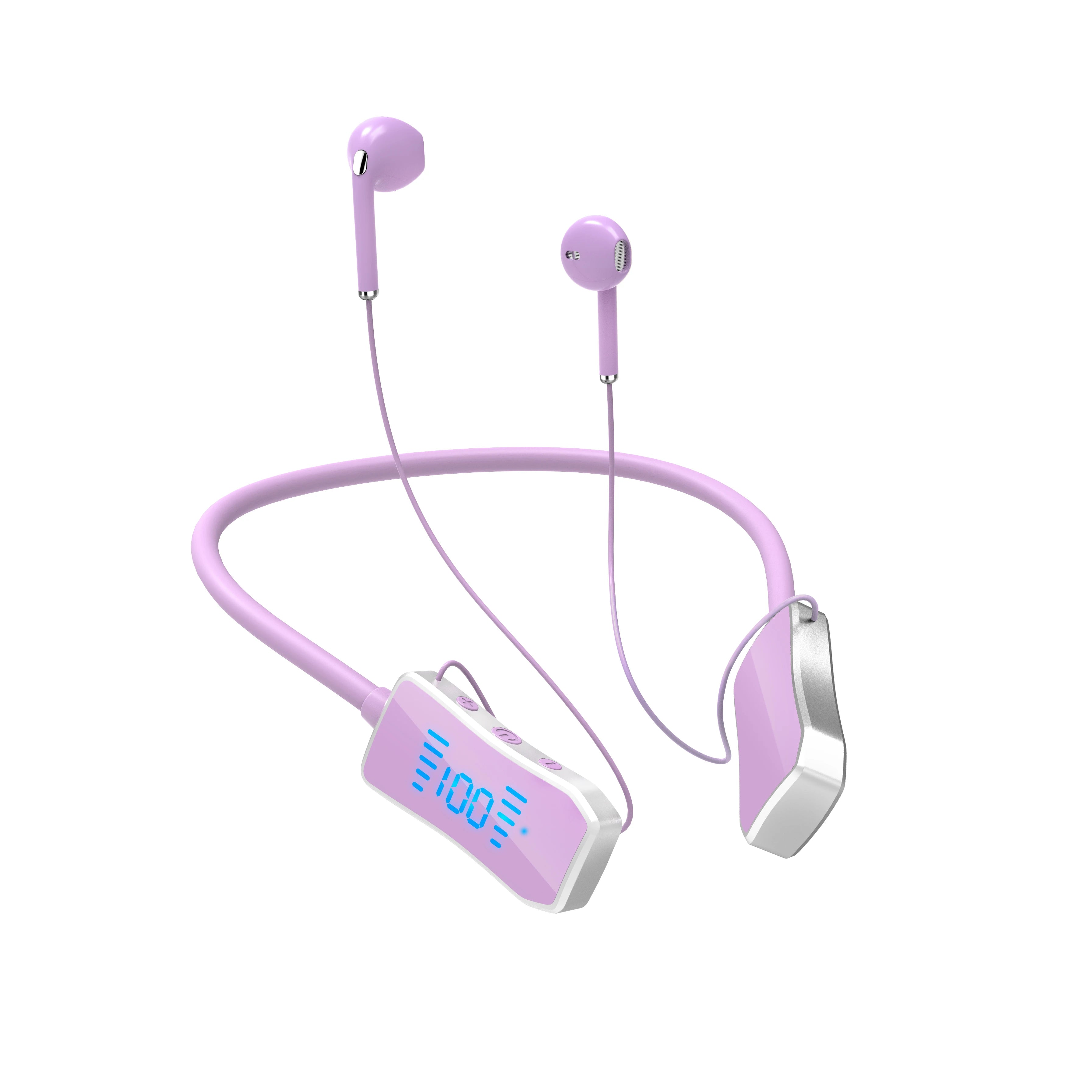 LED Display Stereo Wireless Bluetooth Earphones Magnetic Hanging Neck Headphones Headset Sports Gamer Headsets Noise Reduction