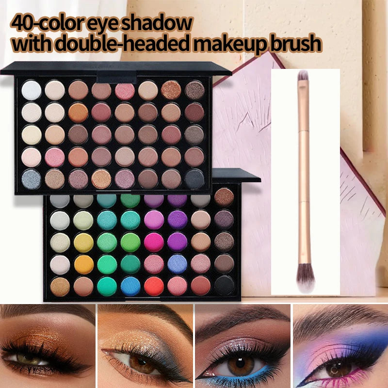 MakeUp Tools 40/74/78 Colors Eyeshadow palette Matte Waterproof Long Lasting Cosmetics makeup Kit Fashion All In One Makeup Gift