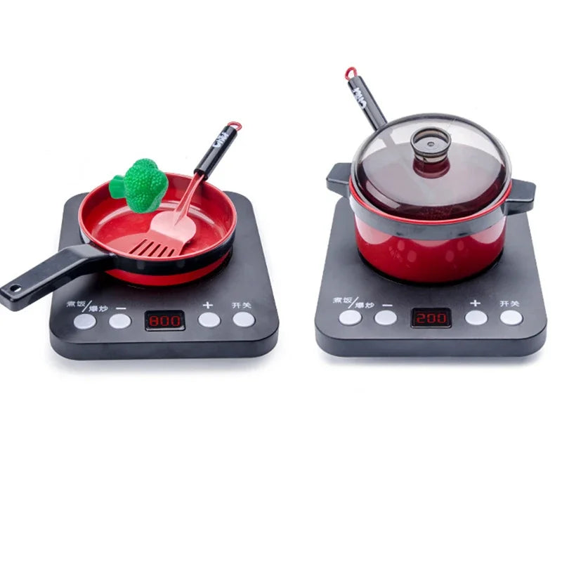 Kitchen Toys Set For Kids Girl Cooking Baby Cutting Fruit Cooking Kitchen Utensils Children's Simulation Education Pretend Play