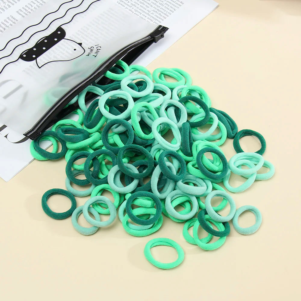 50pcs Women s Seamless Thumb Ring Hair Ties Bagged Ponytail Holders With Small Elastic Bands For Diy Simple Fashion Hair Cord