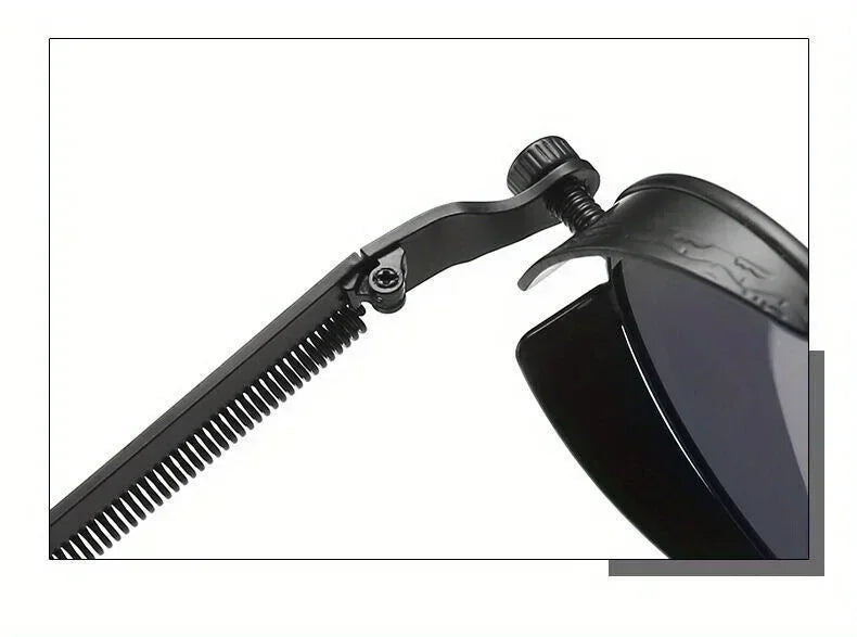 Classic Steampunk Sunglasses for Men and Women Retro Round Metal Frame Sunglasses