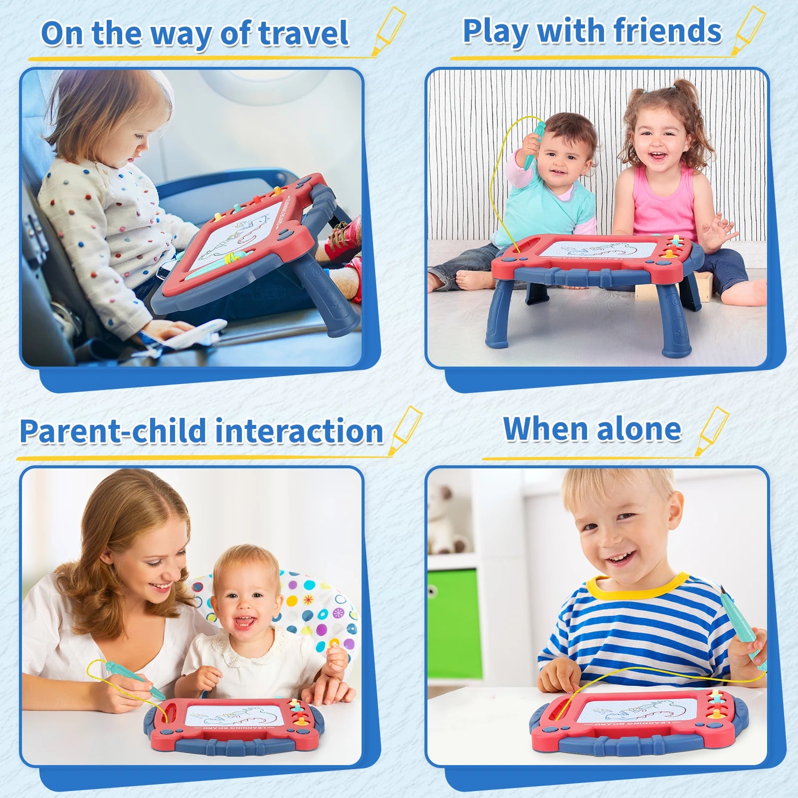 Kid Magnetic drawing board toys toddler graffiti board infant writing board suitable for boys and girls birthday Christmas gifts