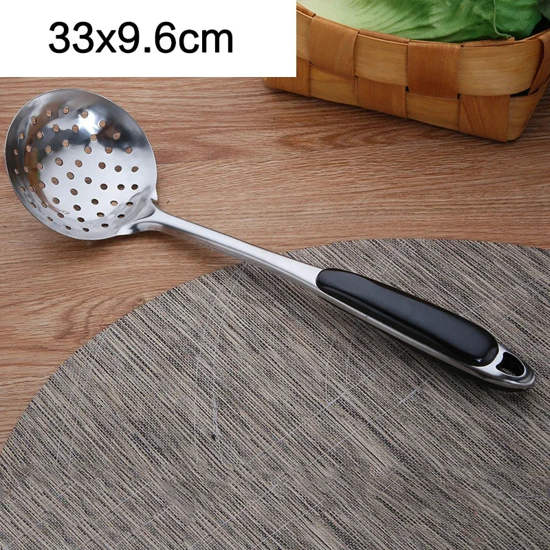 Kitchen Utensils  Stainless Steel Spatula Soup Spoon Shovel Thickened Anti-scalding Rice Spoon Frying Shovel Utensils Kitchen