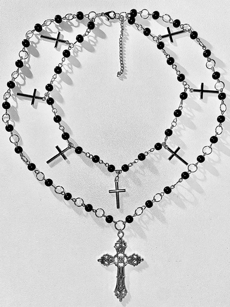 Goth jewellery necklace inspired manga grunge jewellery emo gothic edgy y2k