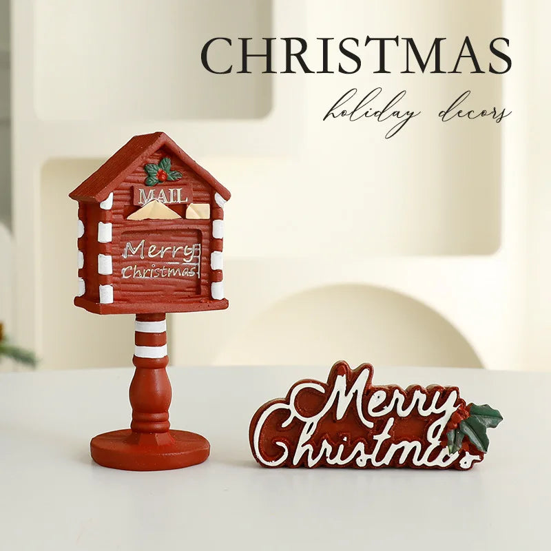 Christmas Decoration Creative Resin Crafts Ornaments Christmas Table Decoration Family Christmas Atmosphere Decoration Gifts