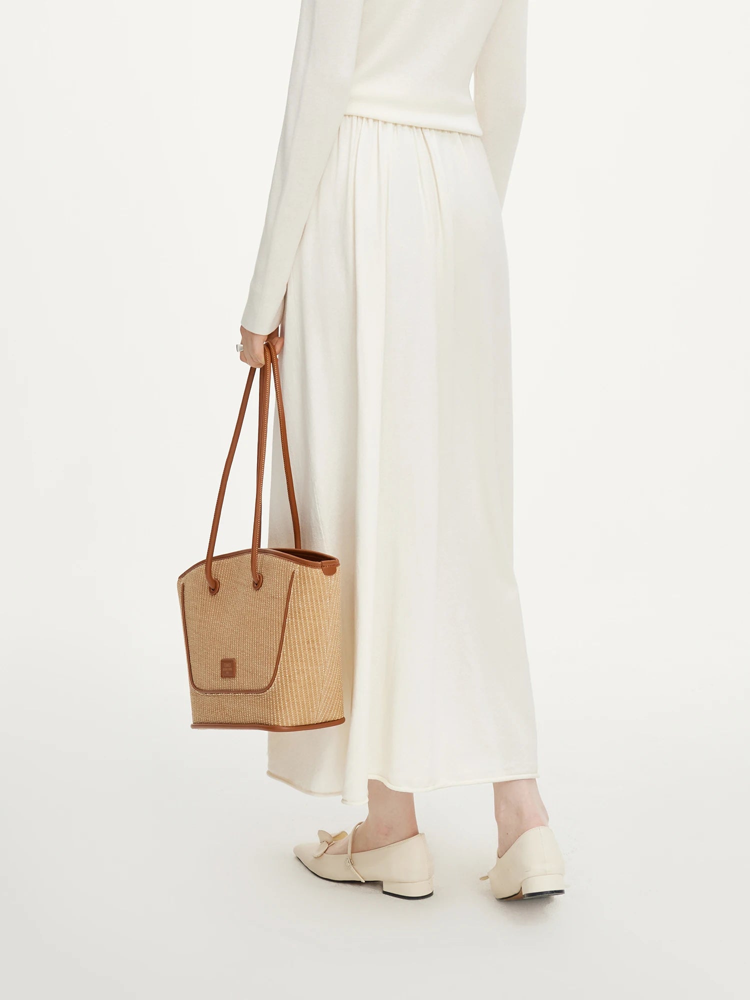 FSLE Wool Knitted Suit For Women 2024 Autumn New Elegant All-match Casual Top Skirts Female Two-pieces Suit 24FS13043 24FS13044