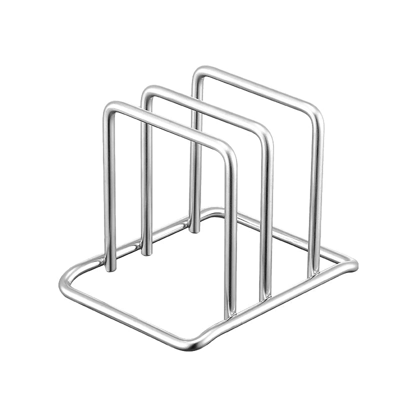 Kitchen Storage Stainless Steel Cutting Board Rack, Household Kitchen Storage Rack, Pot Cover Bracket, Cookware Accessories