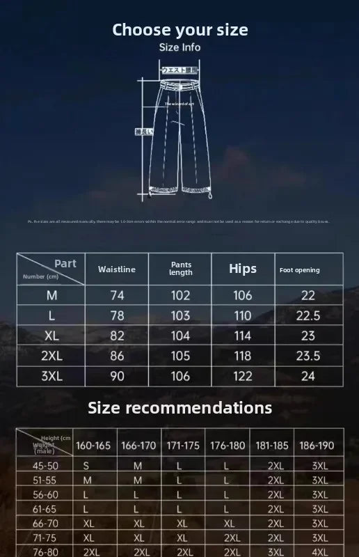 Light Blue Full Print Jacquard Jeans for Men, Niche Design, Curved Knife Pants, American High Street Vibe Straight Leg Pants