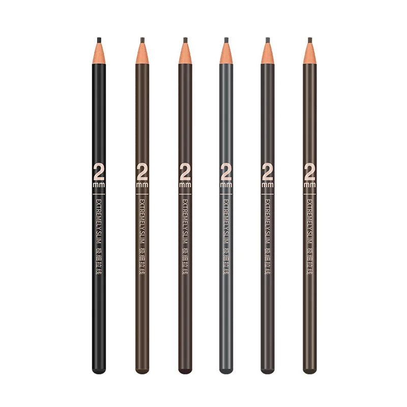 1PC Eyebrow Pencil Tattoo Waterproof Eye Brow Pencil Tint Makeup Cosmetics 6 Colors Microblading Long Lasting Eyebrow Pen