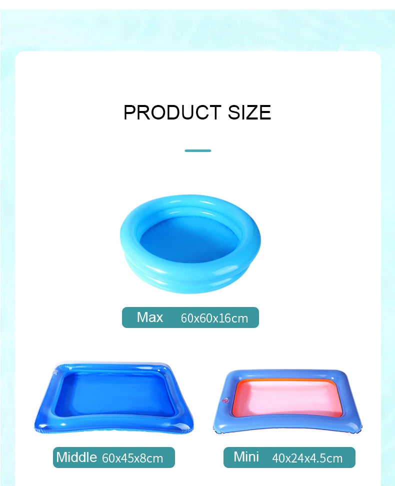 Kids Fishing Toy Set Play Water Toys for Baby Magnetic Rod and Fish with Inflatable Pool Outdoor Sport Puzzle Toys for Children