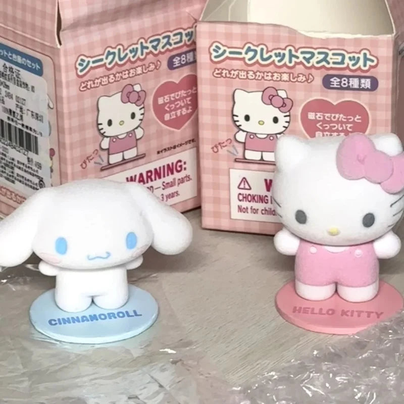 High Quality Blind Box Toy Kitty Kuromi Cinnamoroll Magnetic Suction Doll Ornaments New Products Girl Desktop Toys Gifts