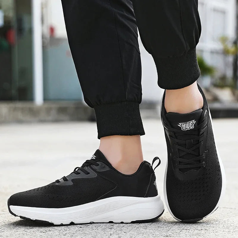Shoes for Men Breathable Wear Resistant Athletic Training Sneakers White Sports Shoes Tennis Men's Running Walking Travel Shoes