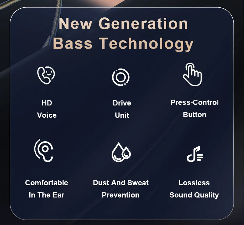 2025 Newest Wired Earphone With Microphone Hifi Music Monitor Bass Headphones Noise Cancelling Headset For Sport Gaming Earbuds