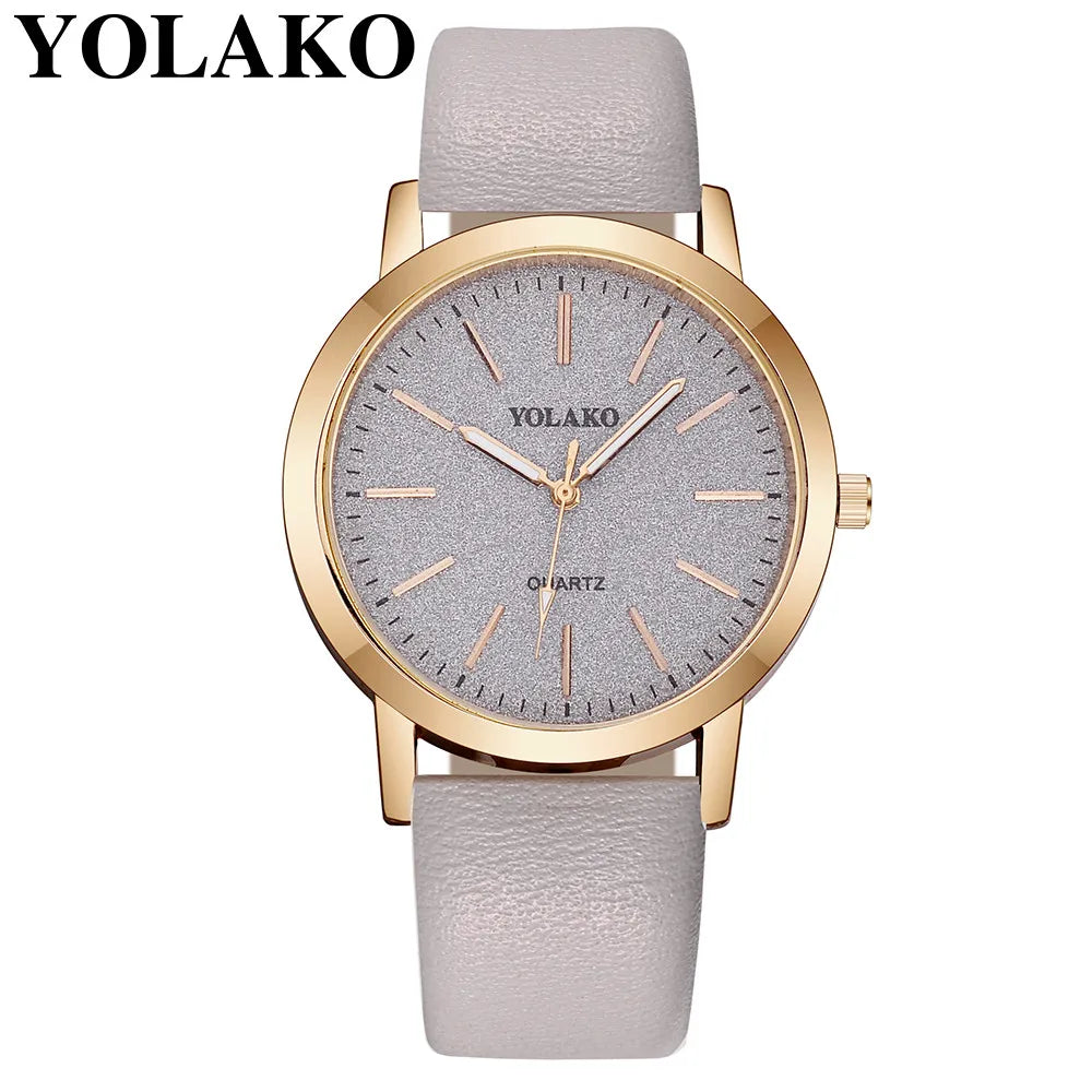 Women'S Fashion Quartz Simple Wristwatch Circular Dial Simple Scale Minimalist Elegant Ladies Watches Ladies Watch Gift