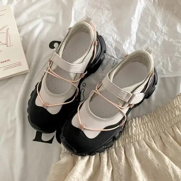 Women's Shoes Platform Female Footwear Shallow Mouth All-Match White Sneakers 2025 New Dress Casual Summer Rome