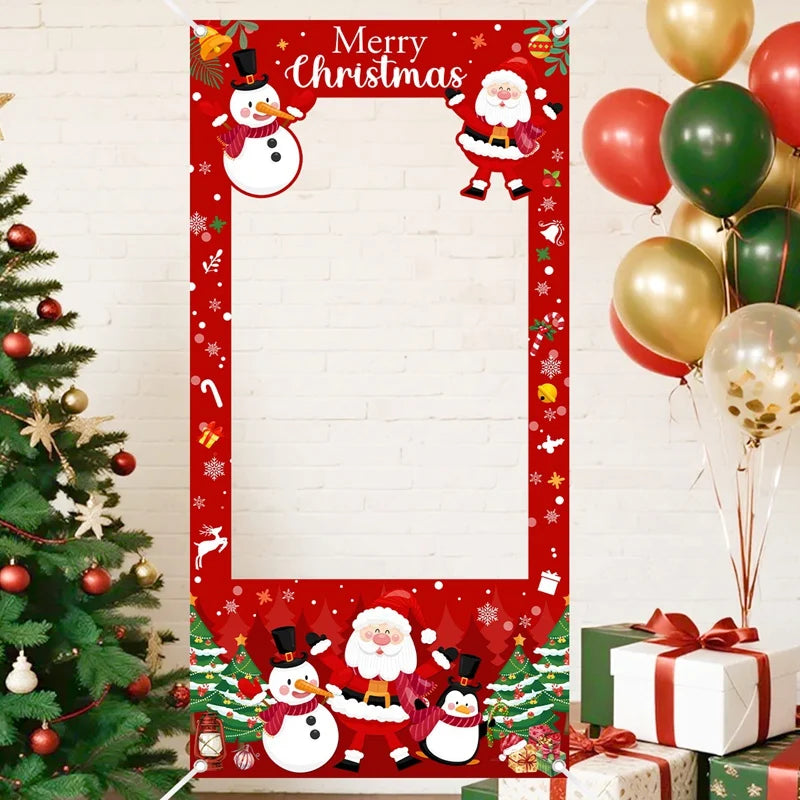 Christmas Photo Frame 2025 Merry Christmas Decorations for Home Navidad Cristmas Party Supplies Ornament Xmas Gift New Year 2026