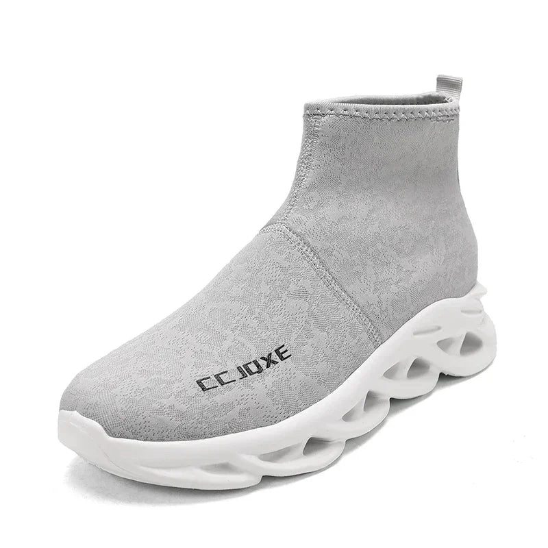 Socks Shoes for Men Black Sneakers Light Breathable Men Runing Shoes Outdoor Platform High Top Men Shoes New Unisex Sport Shoe