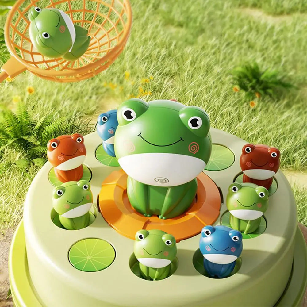 Kid Toy Launch Frog Cartoon Flying Frog Catching Funny Toy Development Sensory Interaction1 2 Players Game Puzzle Toy