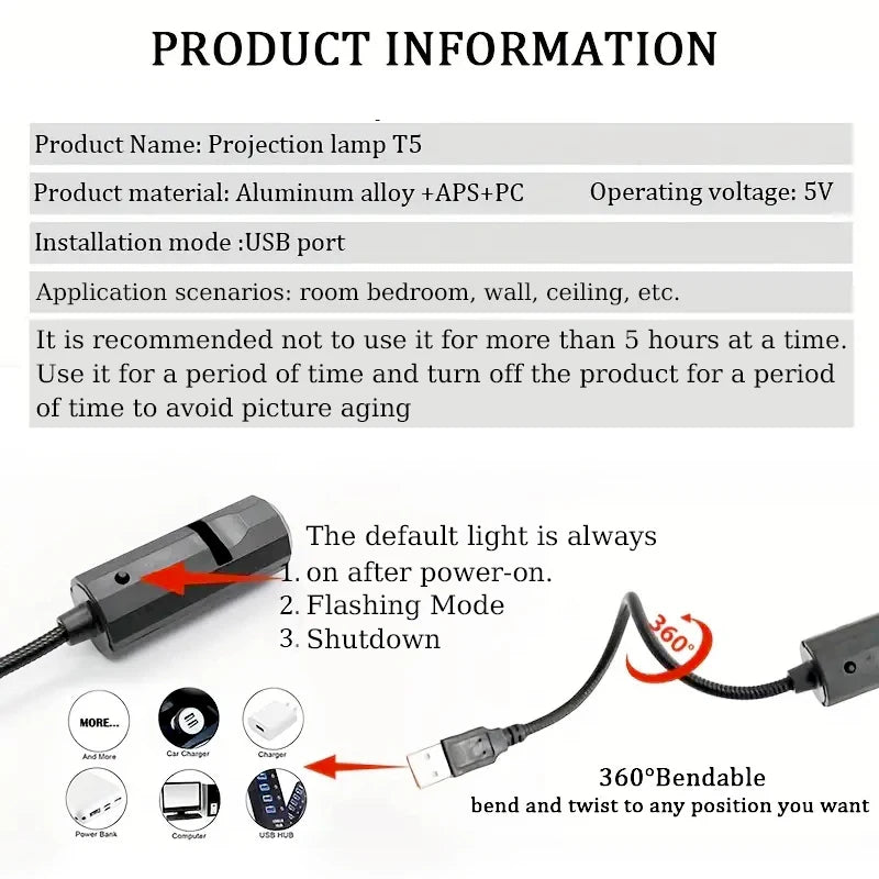 Fantasy planet projector, starry night light, enjoy the starry sky atmosphere at any time, wall decoration atmosphere light