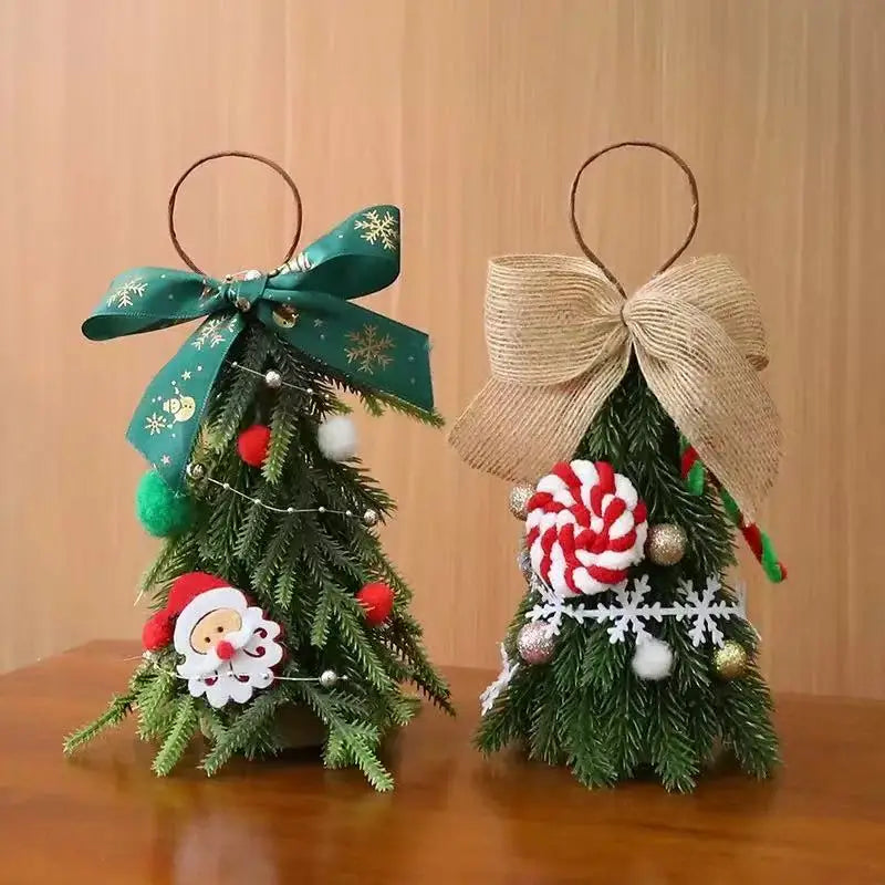 Christmas Tree Home Bedroom Party Decorations desktop mini Christmas tree ornaments Children New Year Christmas Gift