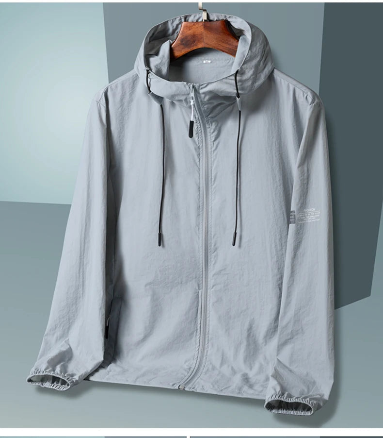 2025 Summer Hooded Jacket Men Women Sun Protection Clothing Fishing Hunting Clothes Quick Dry Skin Windbreaker