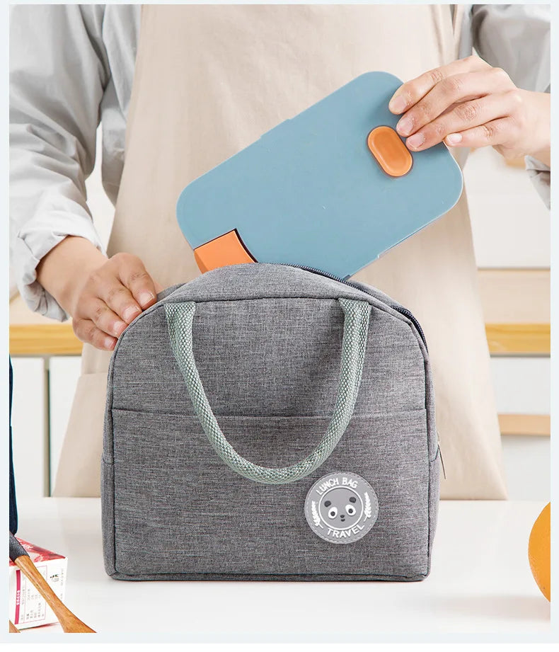 Insulated Lunch Bag Insulation Bento Pack Aluminum Foil Rice Bag Meal Pack Ice Pack Student Bento Lunch Handbag Insulation