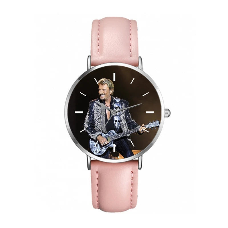 Johnny Hallyday Watches Dresses For Women Ladies Watch Quartz Wristwatch