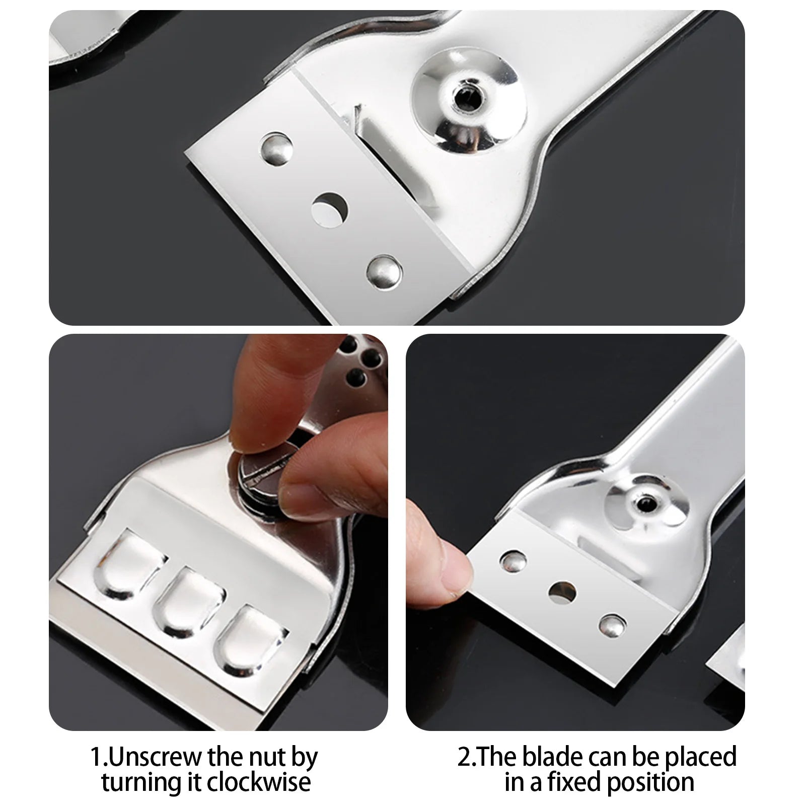 Kitchen Ceramic Induction Cooktops Multifunction Glass Ceramic Hob Scraper Cleaner Tool With Blade Paint Scraper Tool