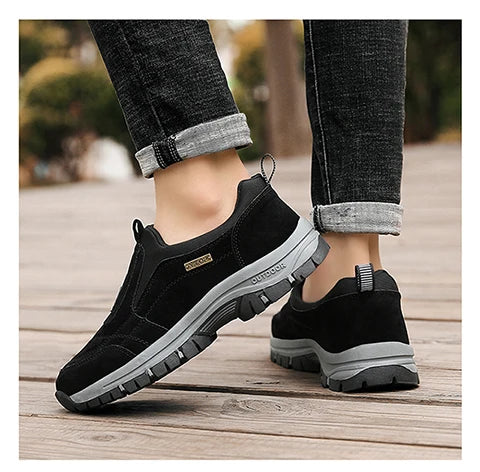 Men's non-slip casual sports shoes wear-resistant hiking shoes Outdoor 2025 fashion comfortable flat walking shoes for men