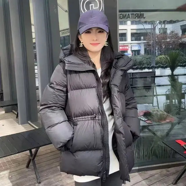 Women's Jacket 2025 New Winter Parkas Female Down Cotton Overcoat Hooded Casual Thick Warm Padded Short Coat Ladies Outwear Tops