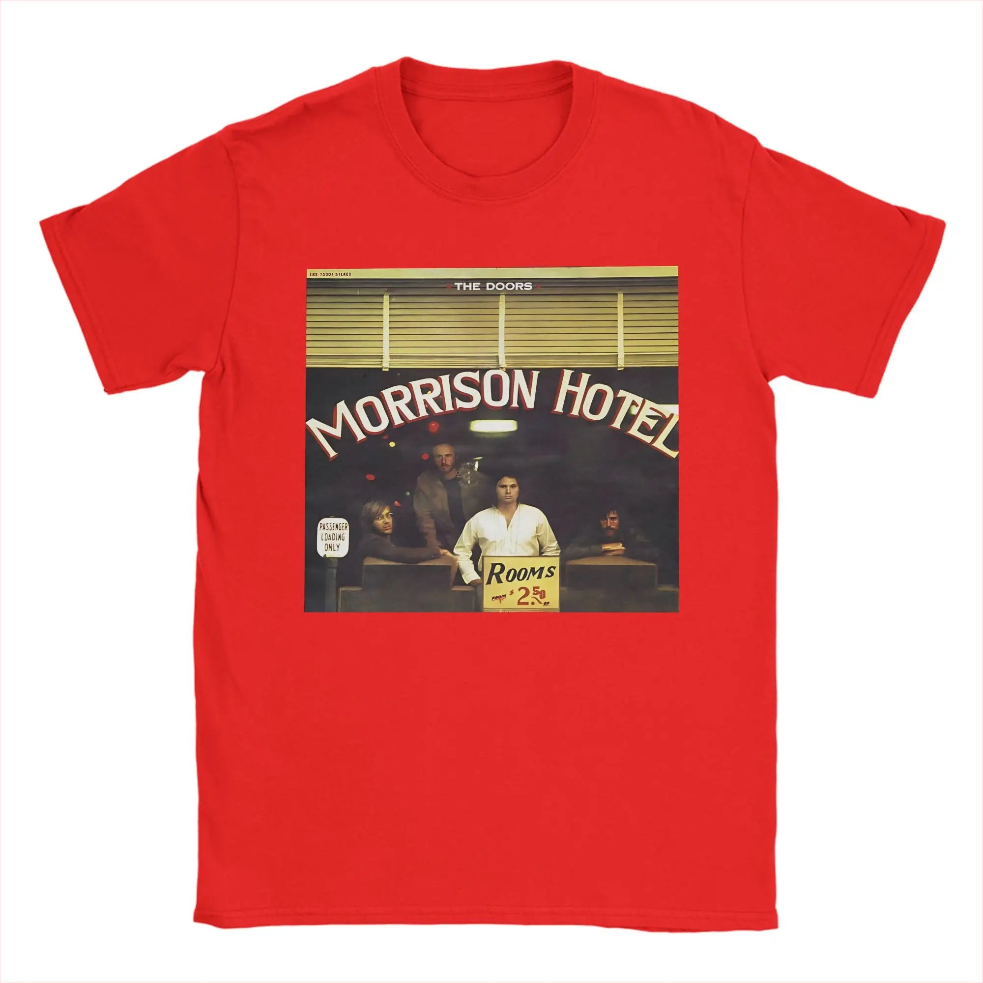 Men's T-Shirts The Doors   Retro Band 60s Vintage Leisure Cotton Tees Short Sleeve  T Shirts O Neck Tops New Arrival