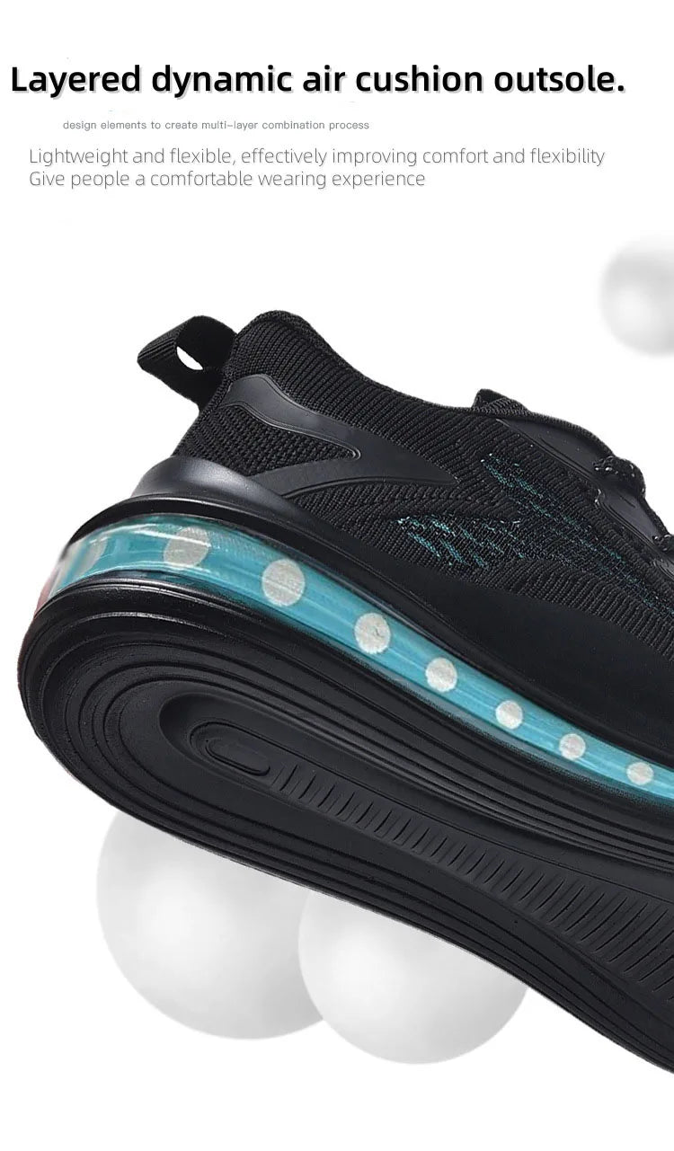 Men's casual sports shoes, men's running shoes, air cushion, men's spring and autumn new fashion, breathable soft soles