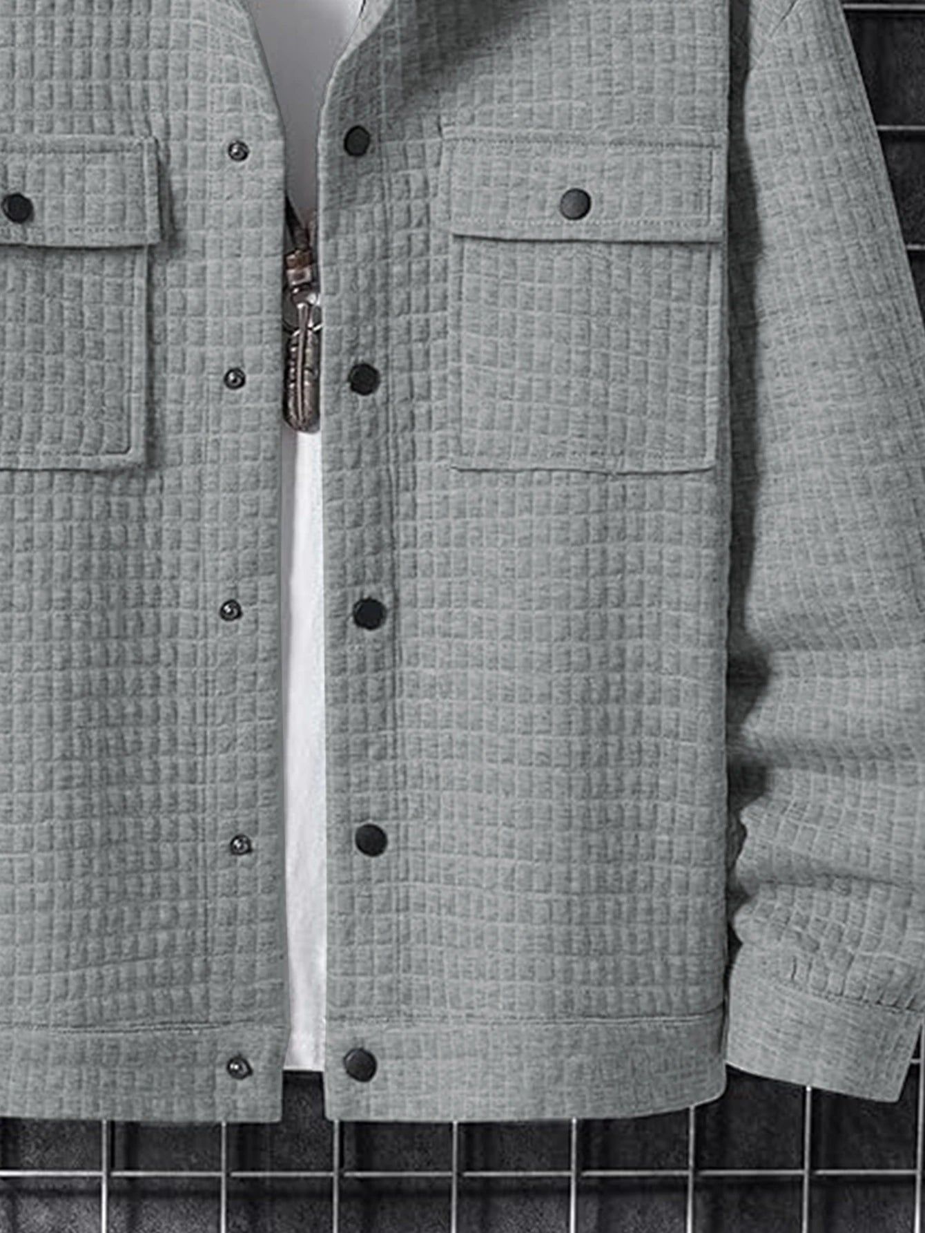 Men's Casual Plaid Jacket Coat Fashionable Outerwear Design Versatile Style Suitable for Leisure & Formal Occasions