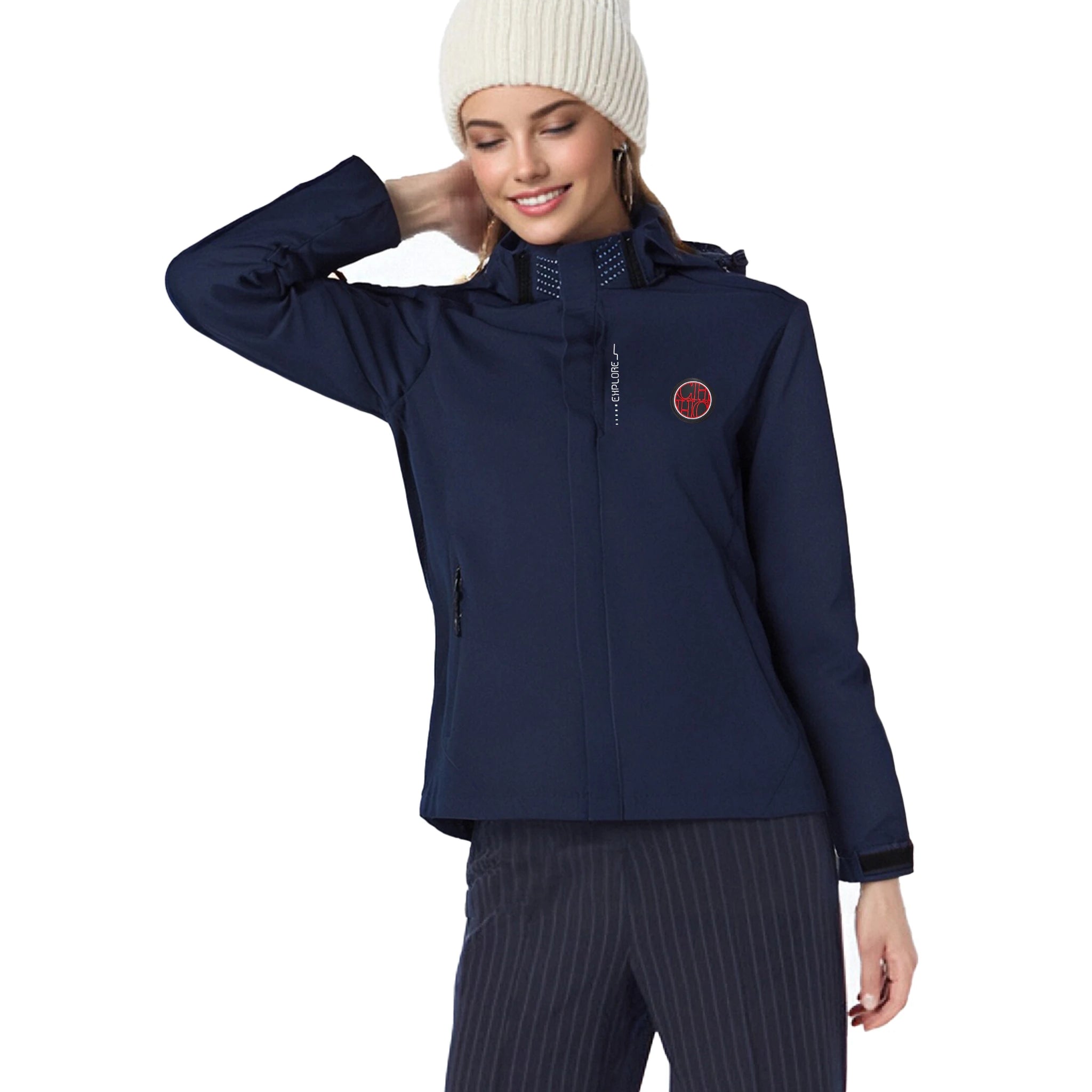 Women Interchange Jacket Spring Outdoor Mountaineering On Foot Jacket Couple Fashion Splicing Color Female Thin Zipper Coat Male