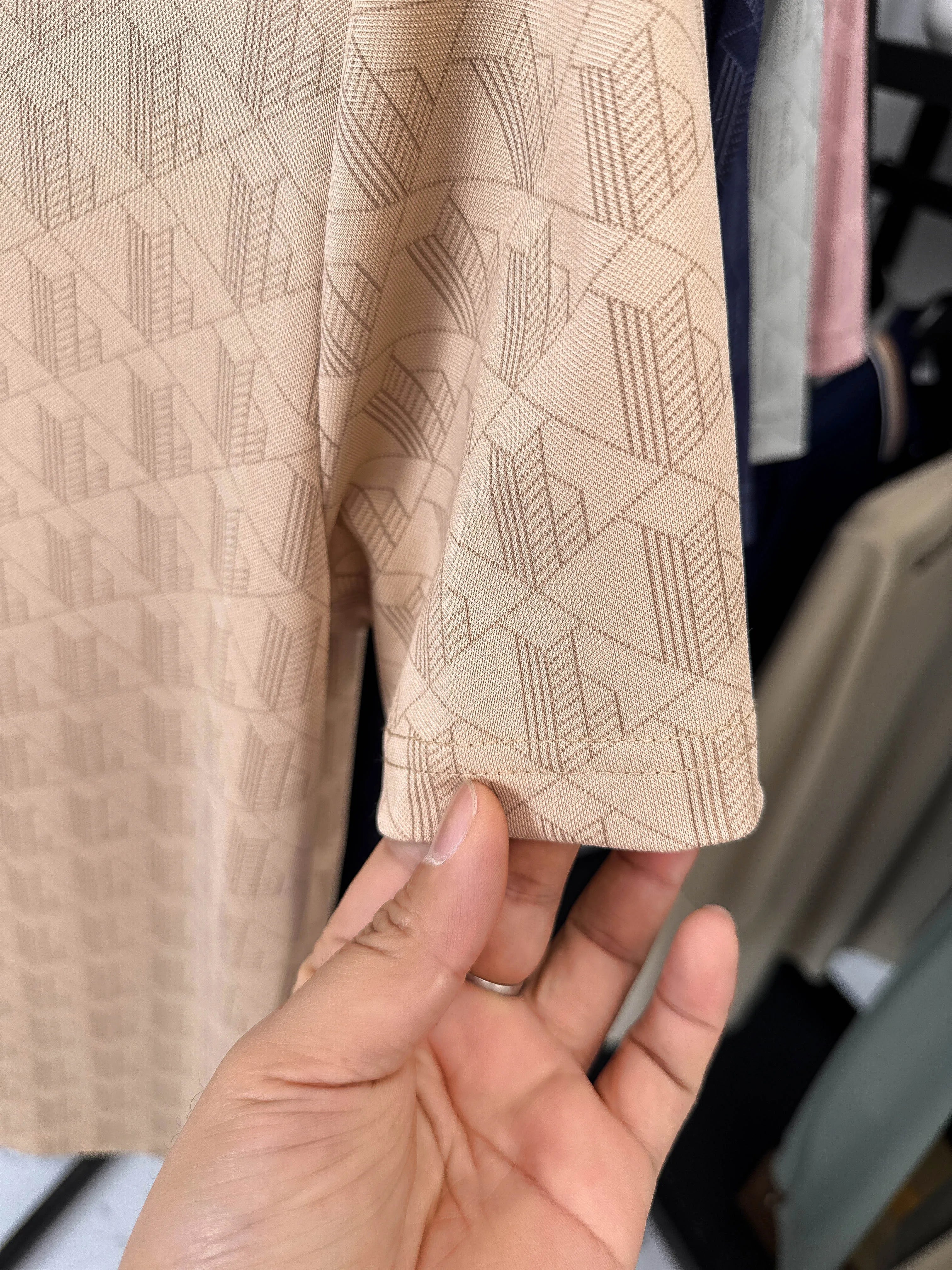 Men's New Short-Sleeved T-Shirt Summer Polo Shirt with a Stand-Up Collar Simple Casual Versatile Fashionable Trendy Men's Wear